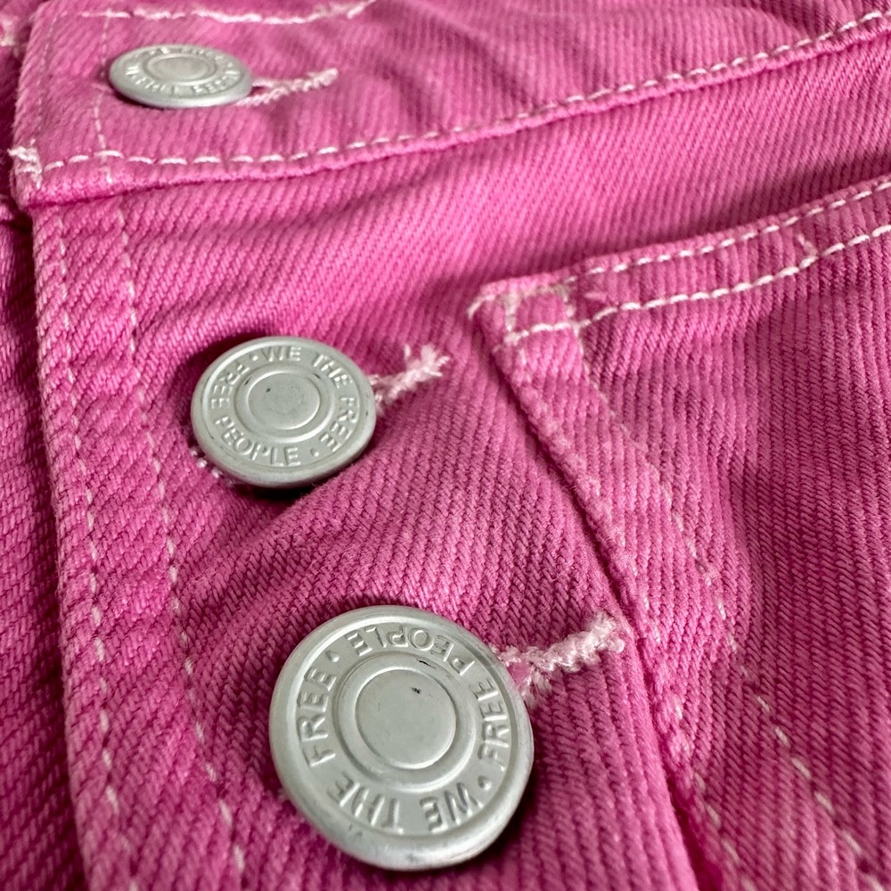 We The Free Pink Women Jeans Overalls - Picture 4 of 5